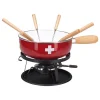 Les meilleures critiques de 🎉 Nouvel Set à Fondue Au Fromage Croix Suisse, 9 Pièces, Rouge/blanc – Kit De Fondue 🎁 soldes magasin 11