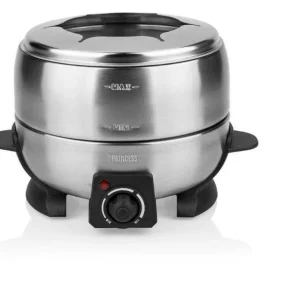 de garantie authentique Tout neuf 🎁 Princess Service à Fondue Tout-en-un 800 Watt 7 Pièce/s, Noir/Argenté – Kit De Fondue 😉 7