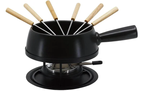 boutique en ligne france Meilleure vente ✔️ Kadastar Service à Fondue Au Fromage Medium Pure 9 Pièce/s, Noir – Kit De Fondue ⌛ 1