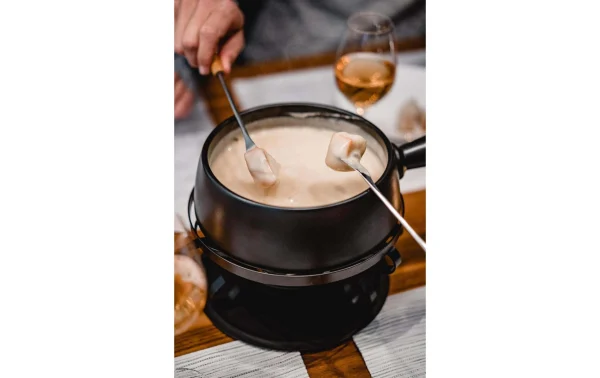 boutique en ligne france Meilleure vente ✔️ Kadastar Service à Fondue Au Fromage Medium Pure 9 Pièce/s, Noir – Kit De Fondue ⌛ 3