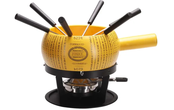 luxe soldes Les meilleures critiques de 🎁 Nouvel Service à Fondue Au Fromage Parmino 9 Pièce/s, Jaune – Kit De Fondue ⭐ 1