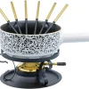 Offres 🤩 Kadastar Service à Fondue Au Fromage Floral 9 Pièce/s, Noir – Kit De Fondue 🧨 site soldes 5