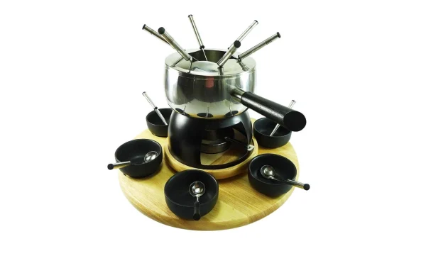 des prix incroyables Bon marché 😉 Rotel Service à Fondue à La Viande F0502 14 Pièce/s, Noir – Kit De Fondue 😍 1