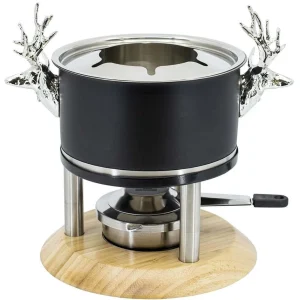 Vente flash ✔️ Kadastar Service à Fondue à La Viande Deer Deluxe 9 Pièce/s, Noir – Kit De Fondue ✨ Livraison internationale 7