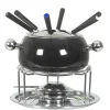 Nouveau ✔️ Nouvel Service à Fondue à La Viande Noir 9 Pièce/s, Noir/Argenté – Kit De Fondue 🥰 qualité d’originales 5