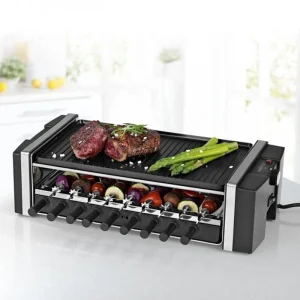 grossiste en ligne Budget 🌟 MAXXMEE Grill à Raclette 3en1, 1200W 6 Personnes – Grils à Raclette 😉 7