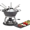 Meilleur Prix Offres 🛒 Nouvel Service à Fondue à La Viande Chelsea 9 Pièce/s, Anthracite/Argenté – Kit De Fondue 😍 5